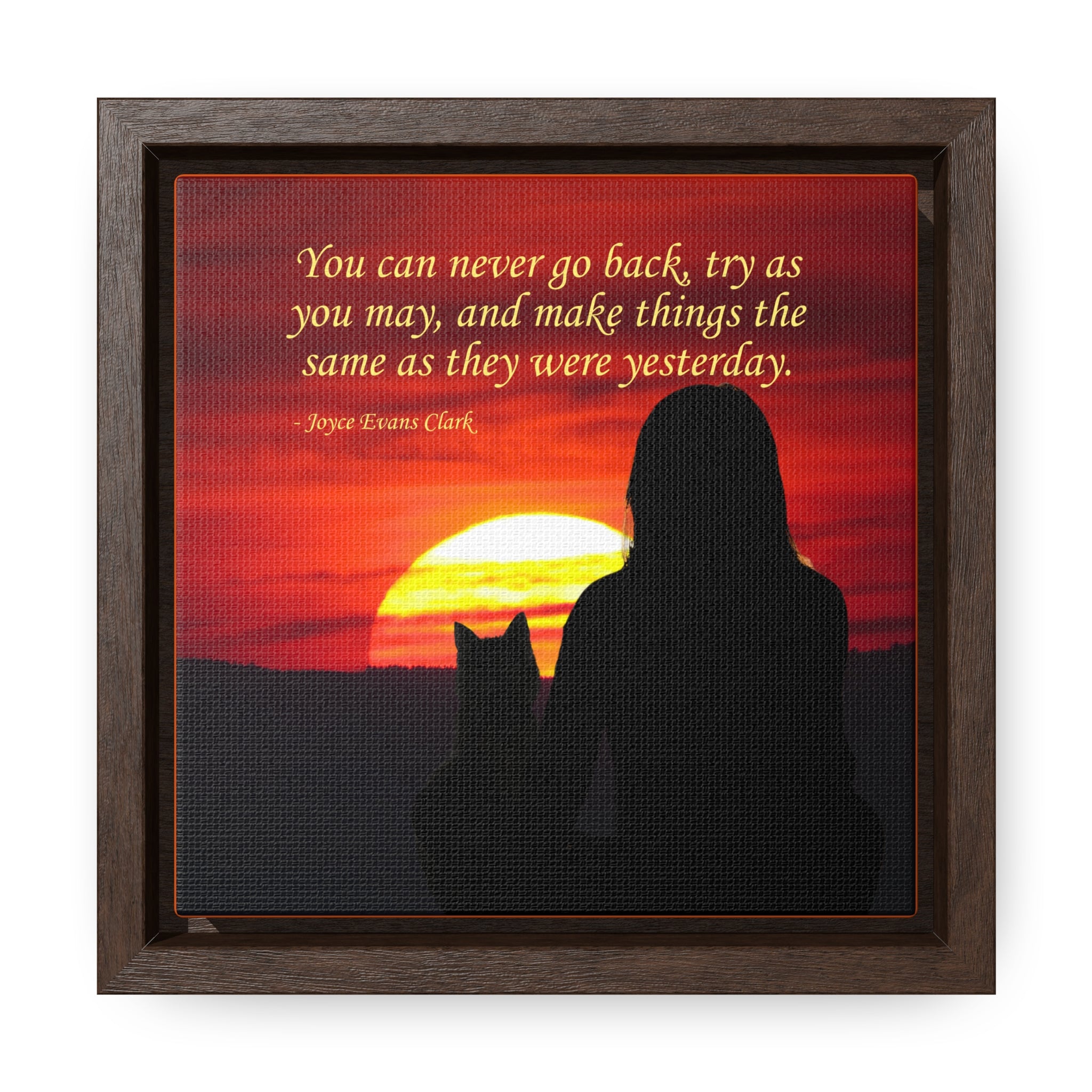 Photo depicting the ​Try As You May Gallery Canvas Wraps, Square Frame from EpiAl's Shop.