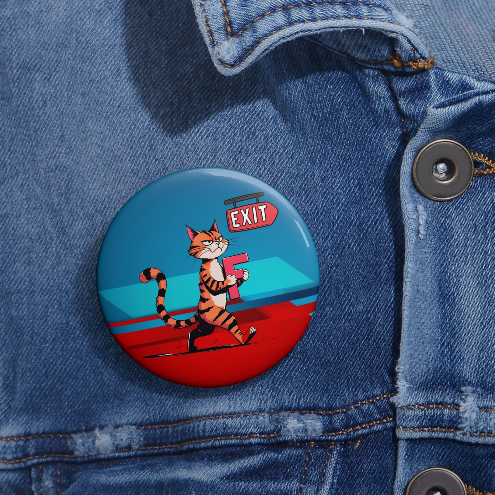 Getting the F Outta Here Pin Button