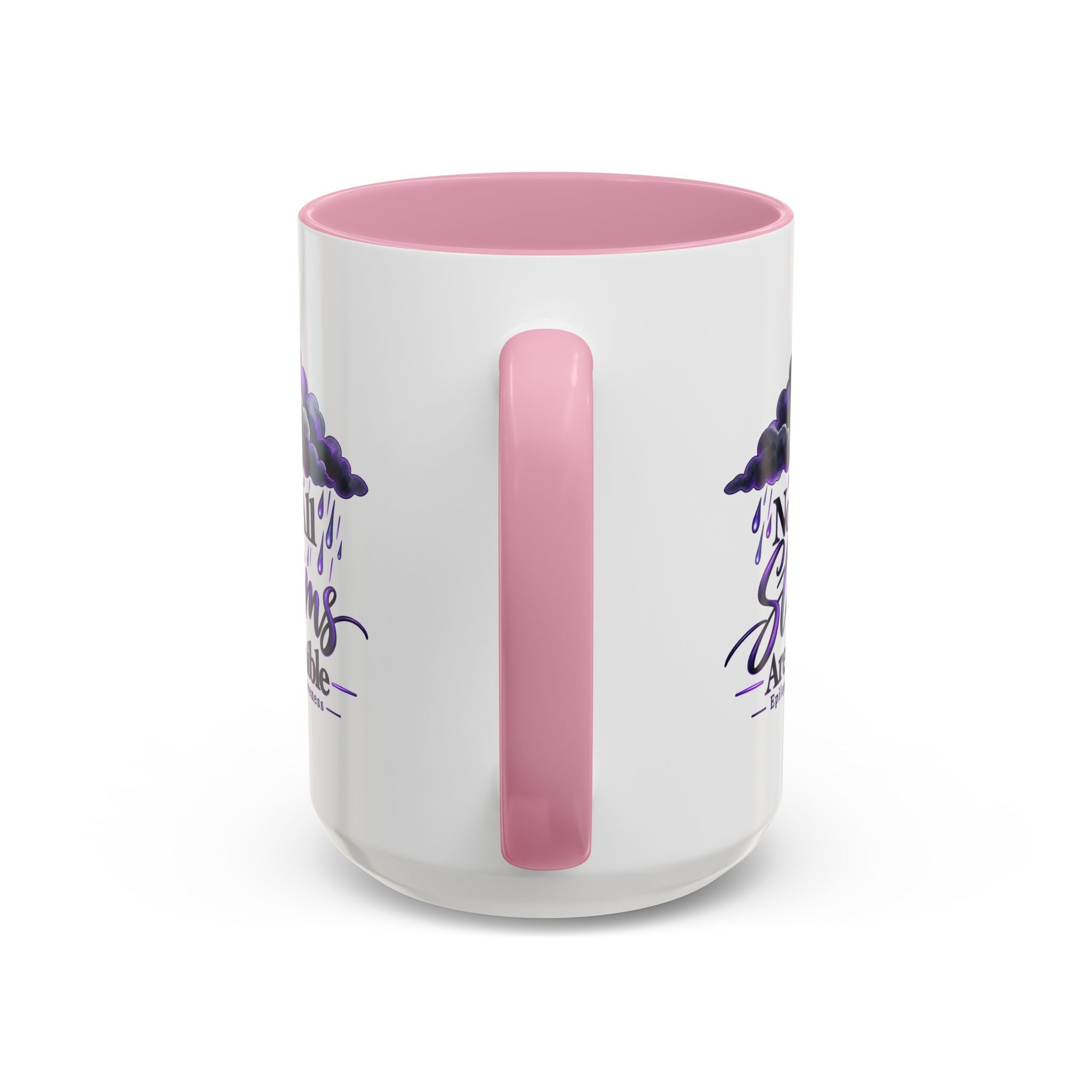 Not All Storms Are Visible Epilepsy Awareness Mug | Purple Storm Cloud Coffee Cup (11oz/15oz)
