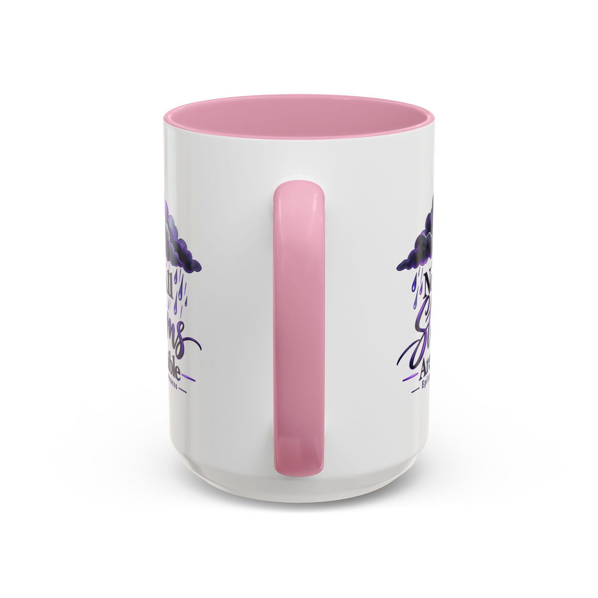 Not All Storms Are Visible Epilepsy Awareness Mug | Purple Storm Cloud Coffee Cup (11oz/15oz)