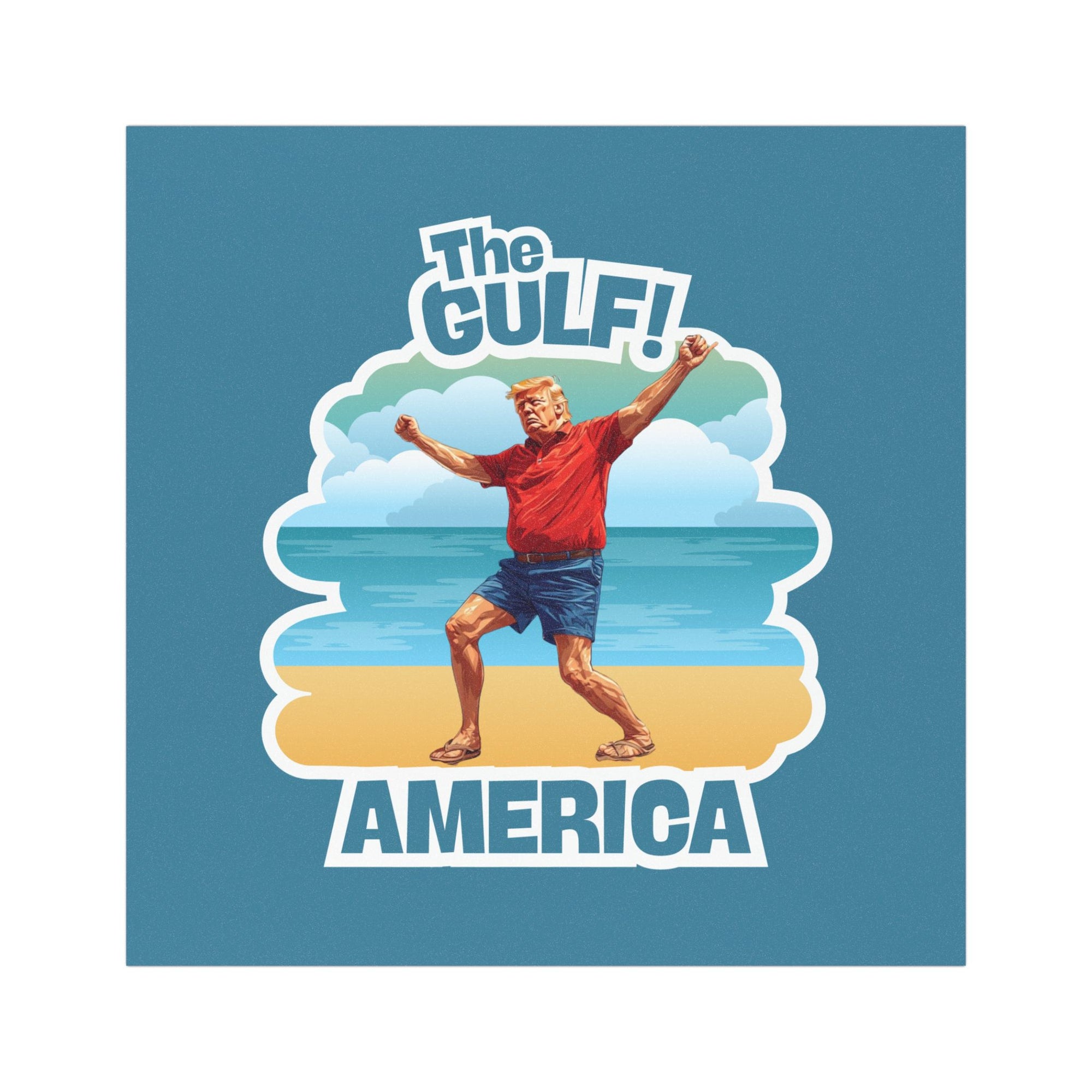 Sunny Gulf Coast Car Magnet, Fun Car Accessories