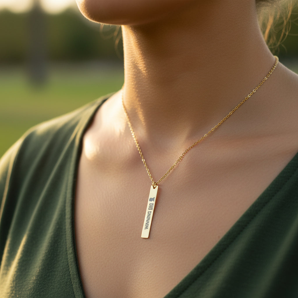 Winning Big Vertical Bar Necklace | Sassy Political Statement (No Names Needed)