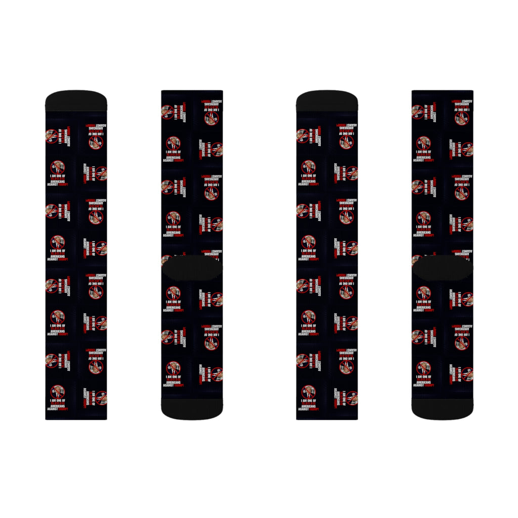 Sublimation Socks - Americans Against Trump Design Printify