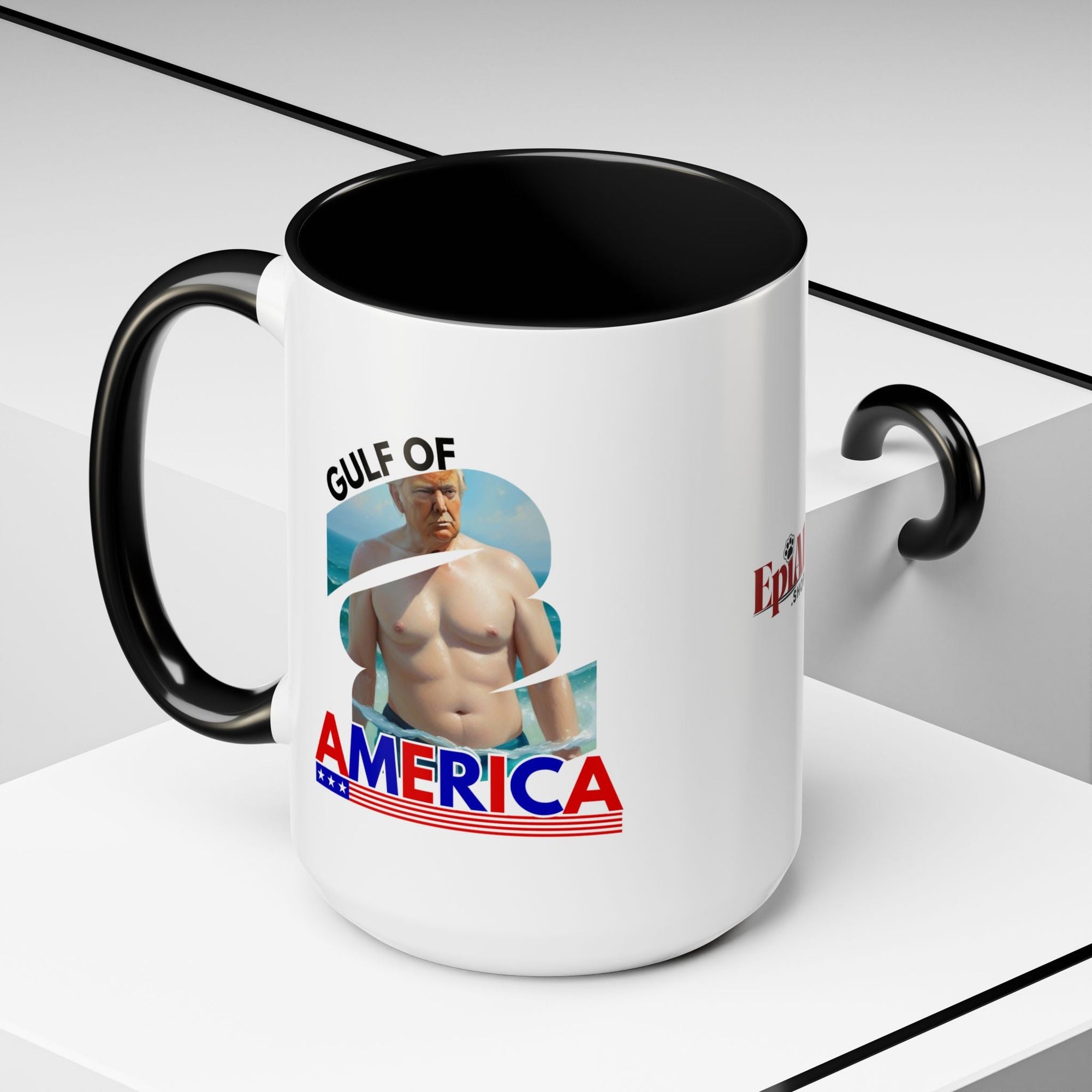Trump's Gulf of America Accent Coffee Mug Printify