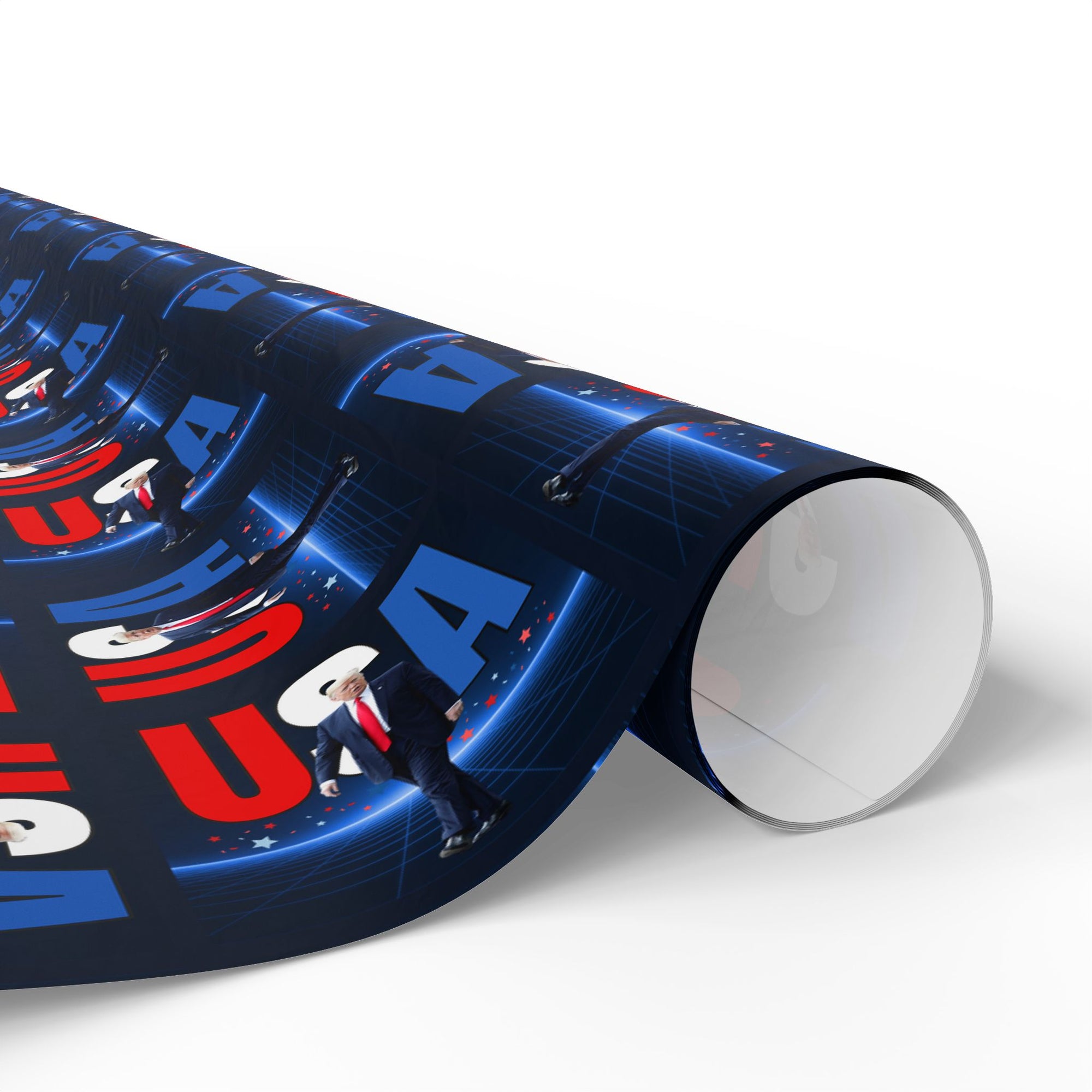 Patriotic USA Wrapping Paper for Celebrations and Holidays