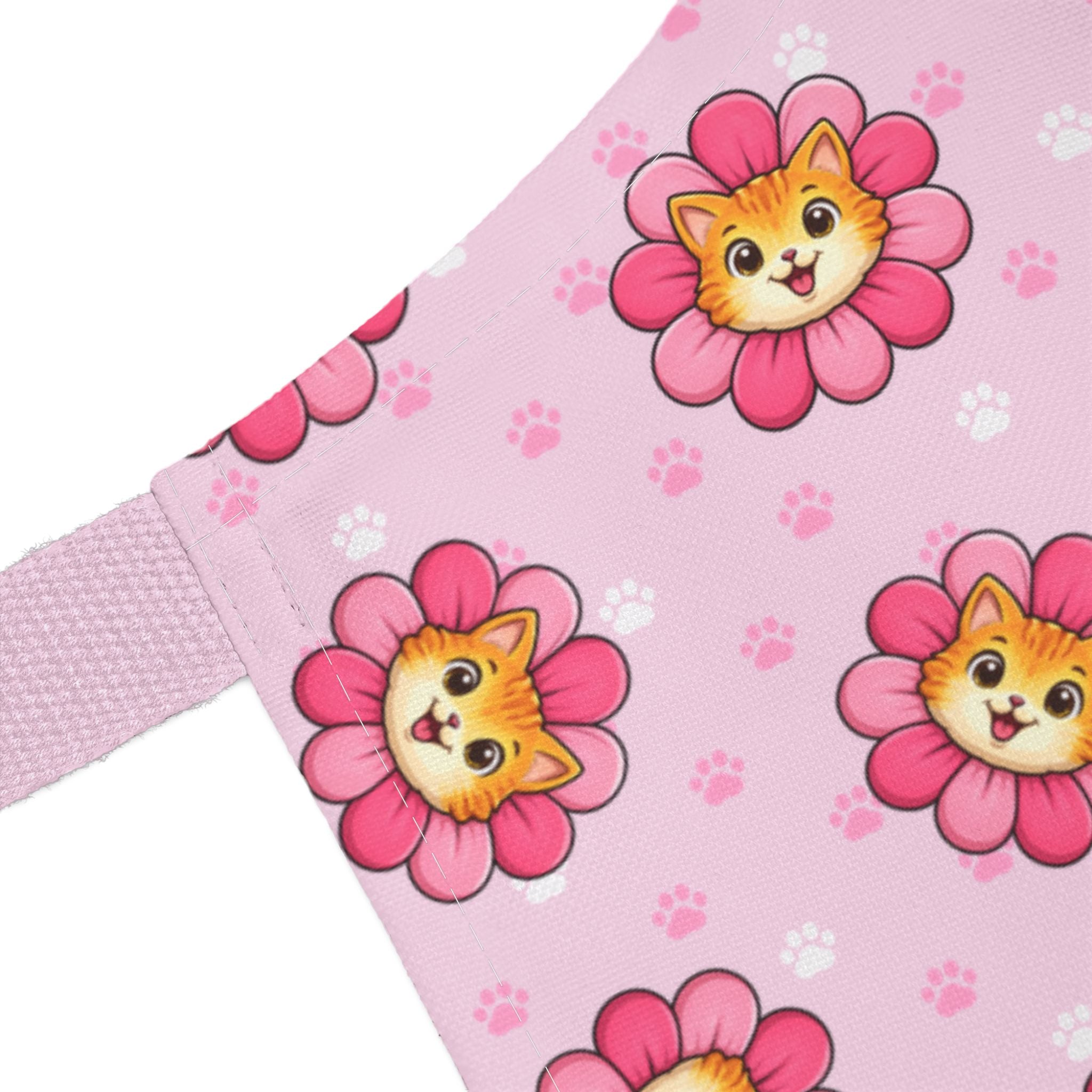 Floral Cat Chaos Apron – Cute, But Not Nice