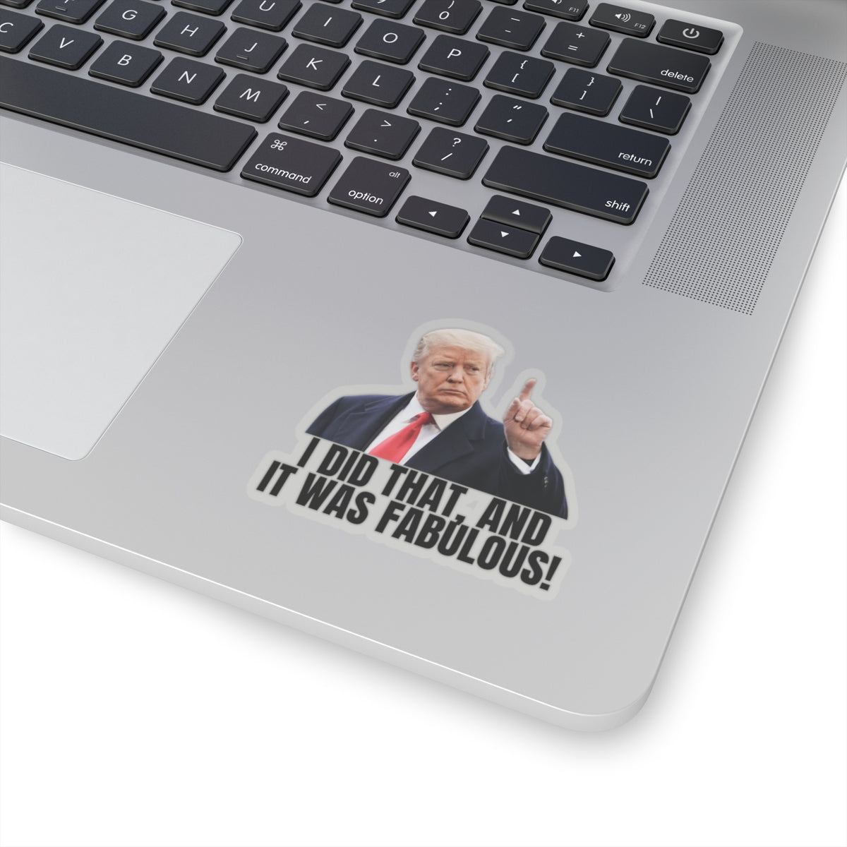I Did That Kiss-Cut Stickers | Humor & Political Fun