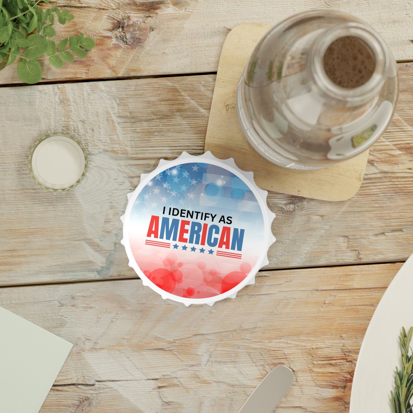 Identify as American Bottle Opener Printify