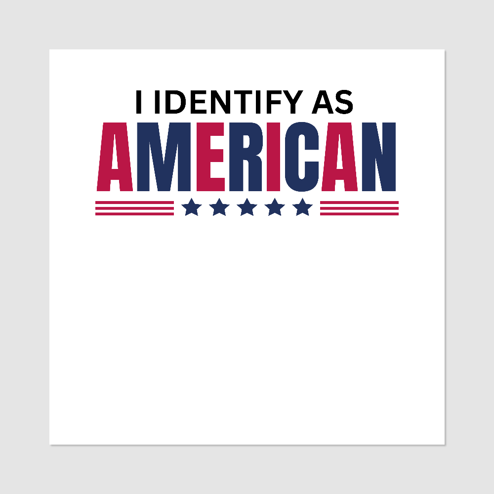 Identify as American Temporary Tattoos Inkedjoy