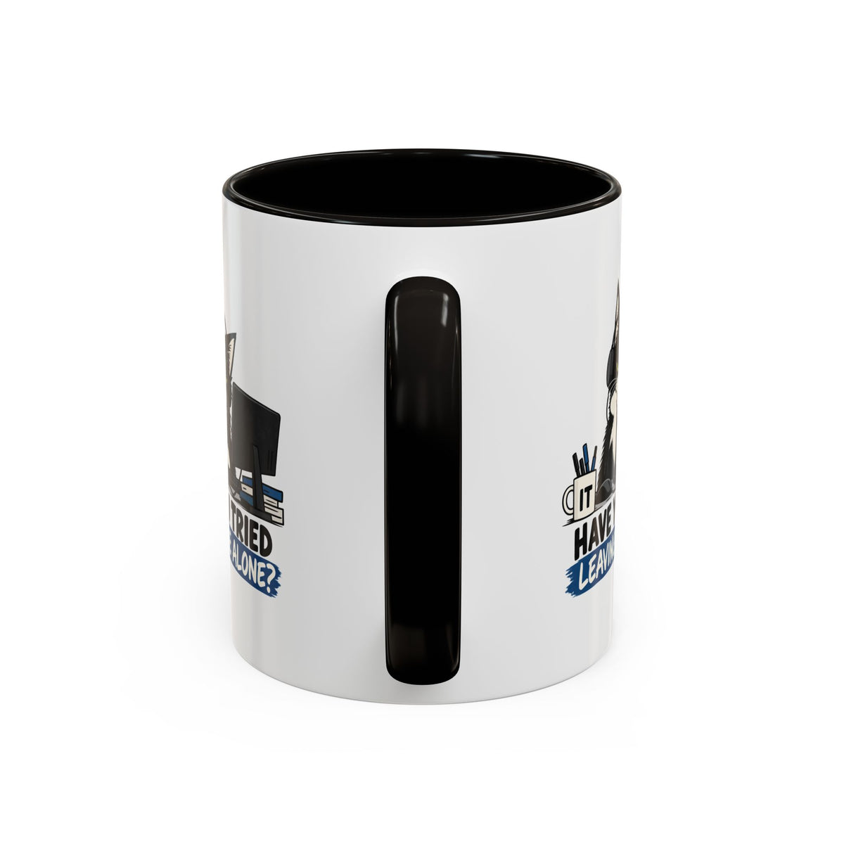 Have You Tried Leaving Me Alone? IT Cat Mug | Funny Office & Tech Support Coffee Mug