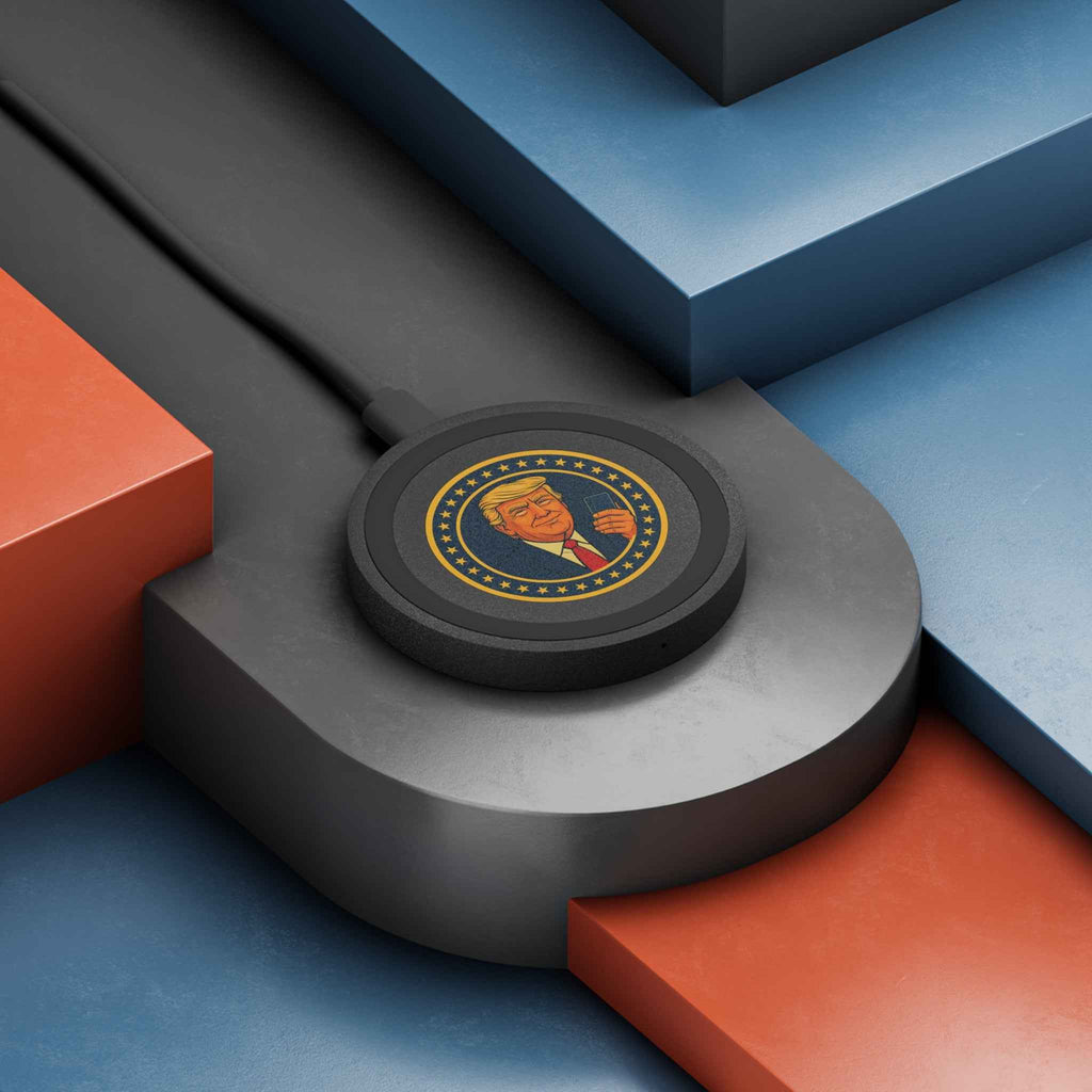 Political Parody Wireless Charging Pad — Executive-Level Charging.