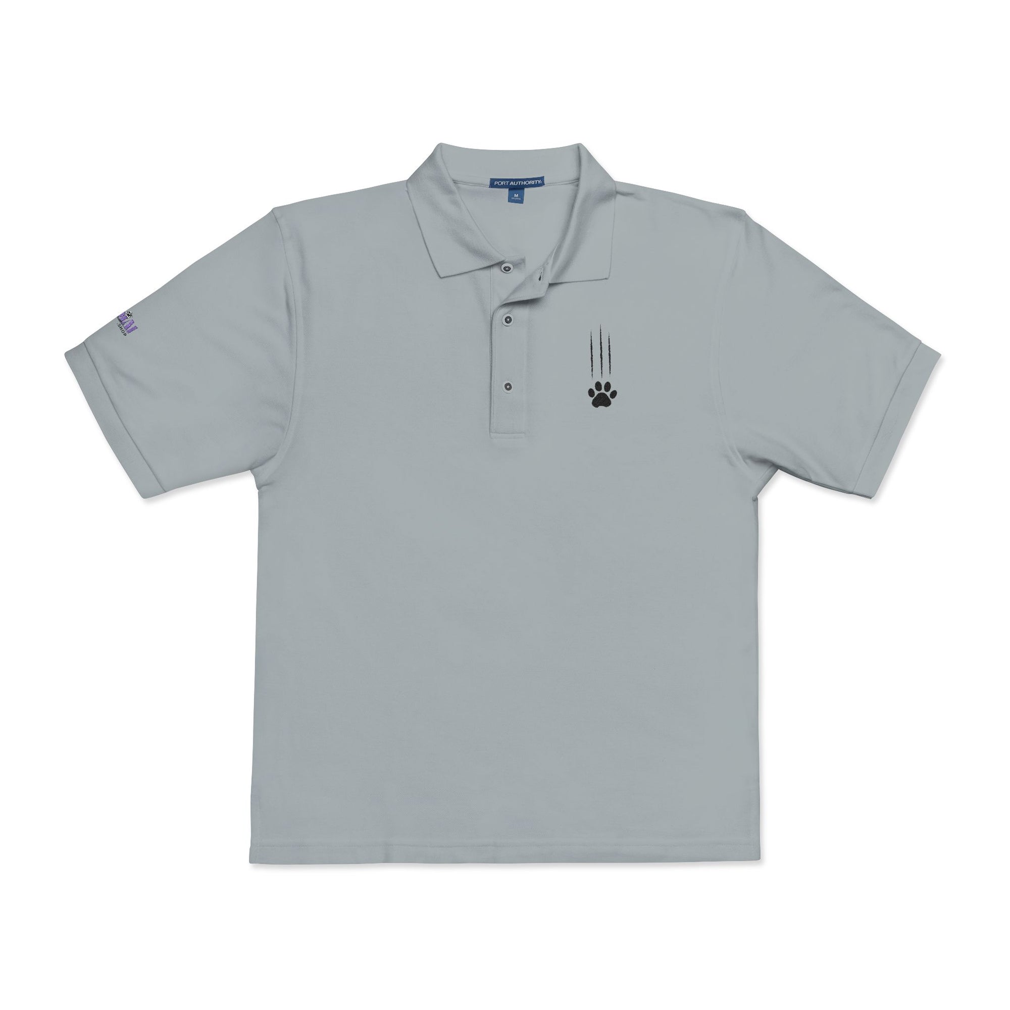 Classic Cat Clawed Embroidered Unisex Polo Shirt
