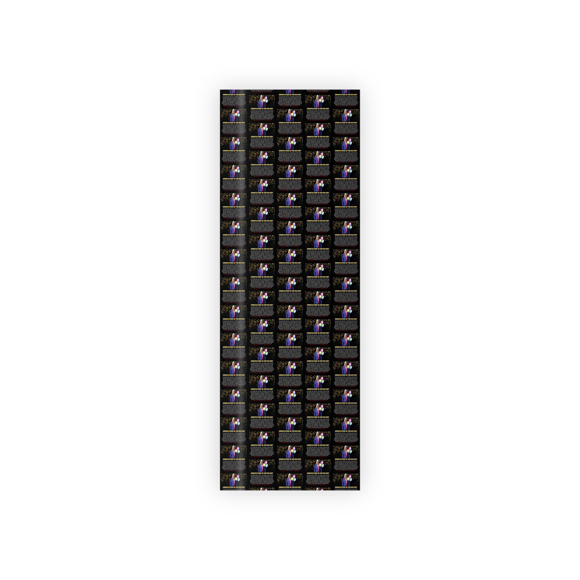 Trump New Baby Gift Wrapping Paper Rolls, 1pc