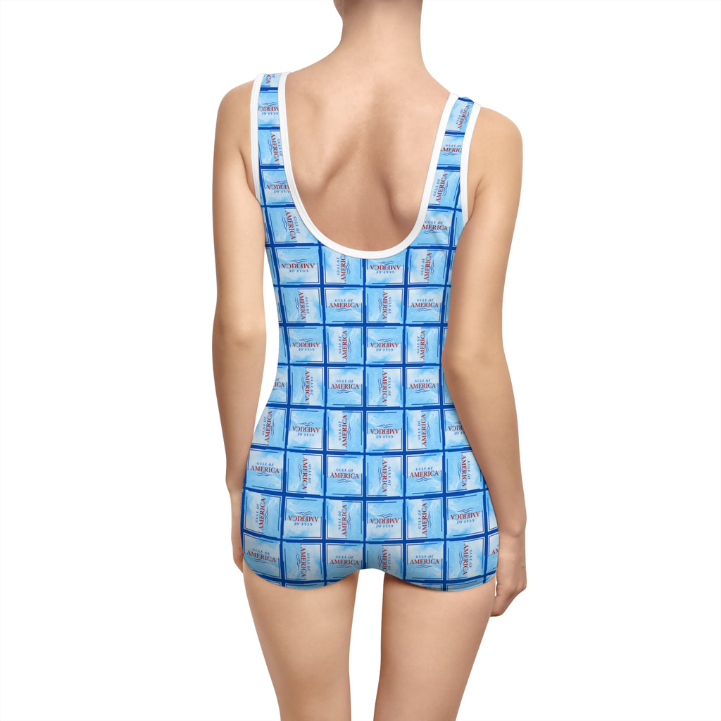 American Gulf Patterned Women's Vintage Swimsuit