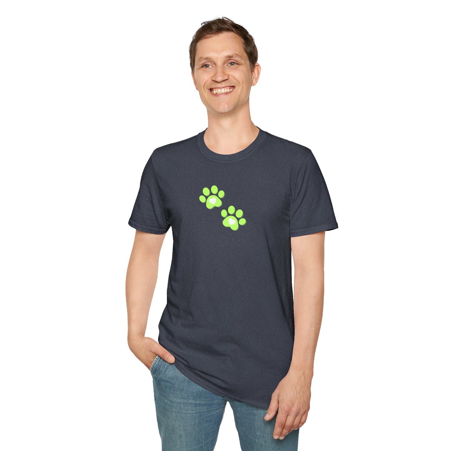 Hearty Paws Unisex Softstyle T - Shirt - T - Shirt - Epileptic Al’s Shop