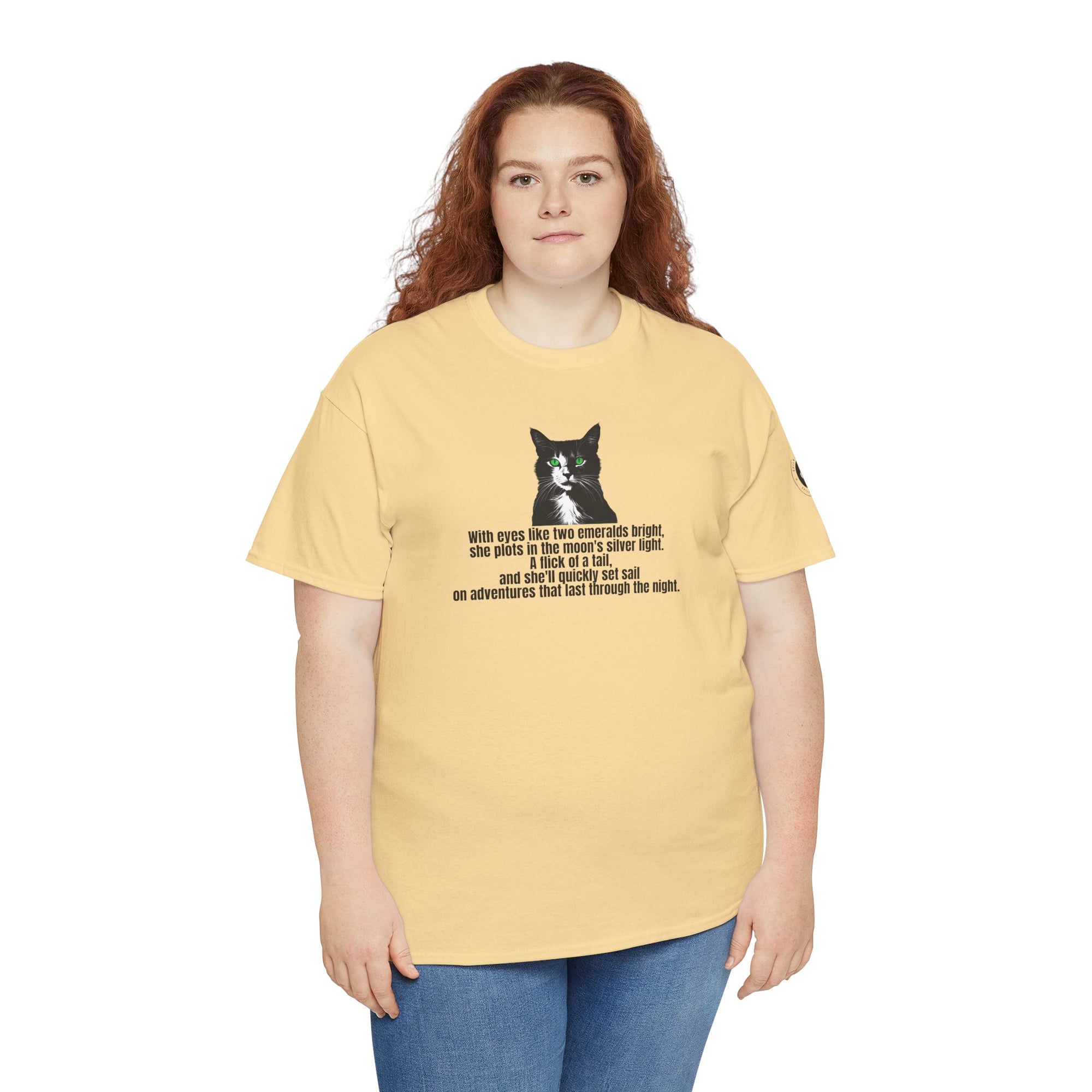 Emerald Eyed Mischief Unisex Heavy Cotton Tee