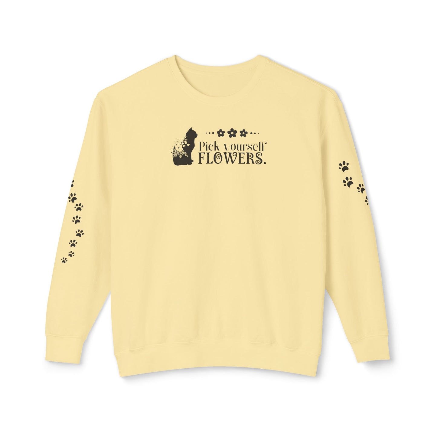 Flowers Unisex Lightweight Crewneck Sweatshirt - Sweatshirt - Epileptic Al’s Shop