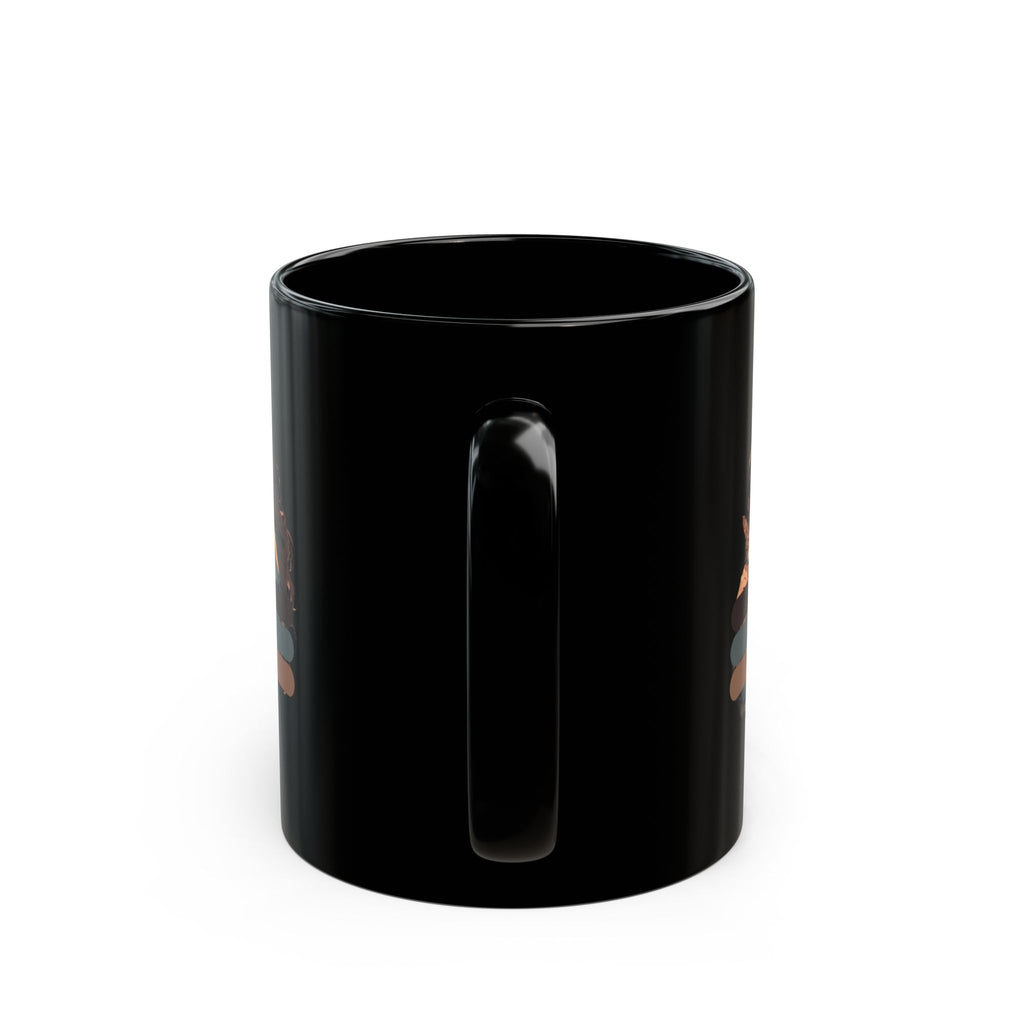 I Miss My Cat Black Mug