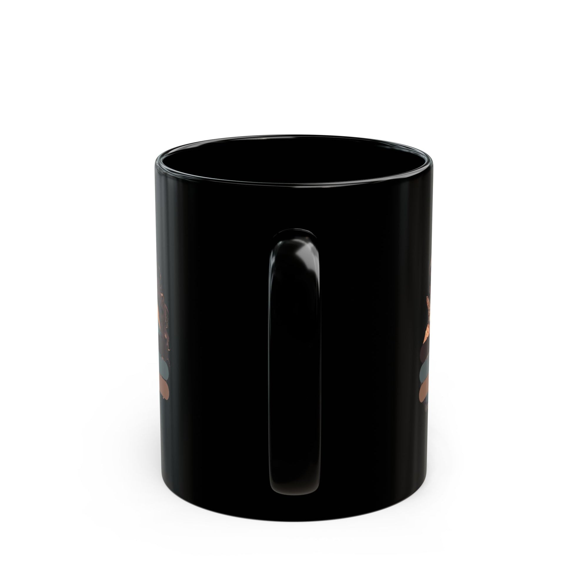 I Miss My Cat Black Mug