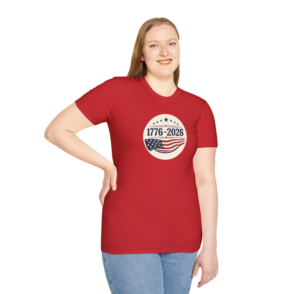 1776–2026 Patriotic T-Shirt | Vintage Americana USA Anniversary Tee