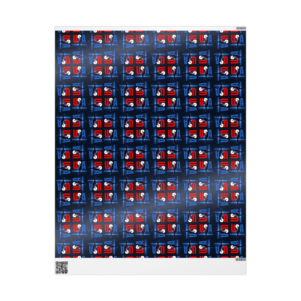 Patriotic USA Wrapping Paper for Celebrations and Holidays