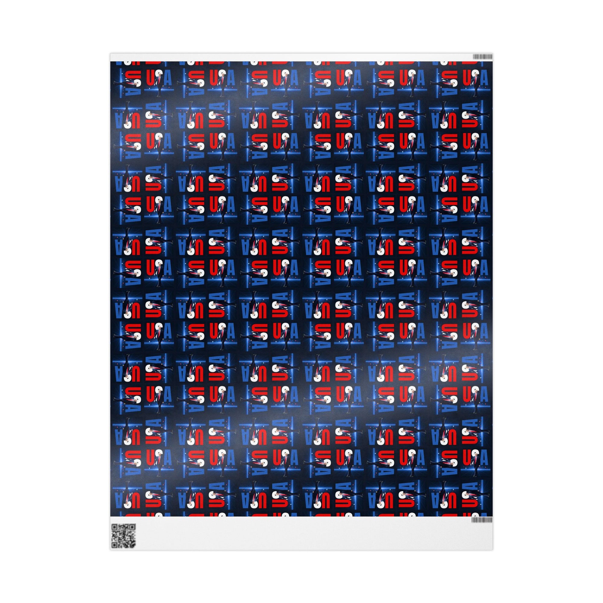 Patriotic USA Wrapping Paper for Celebrations and Holidays