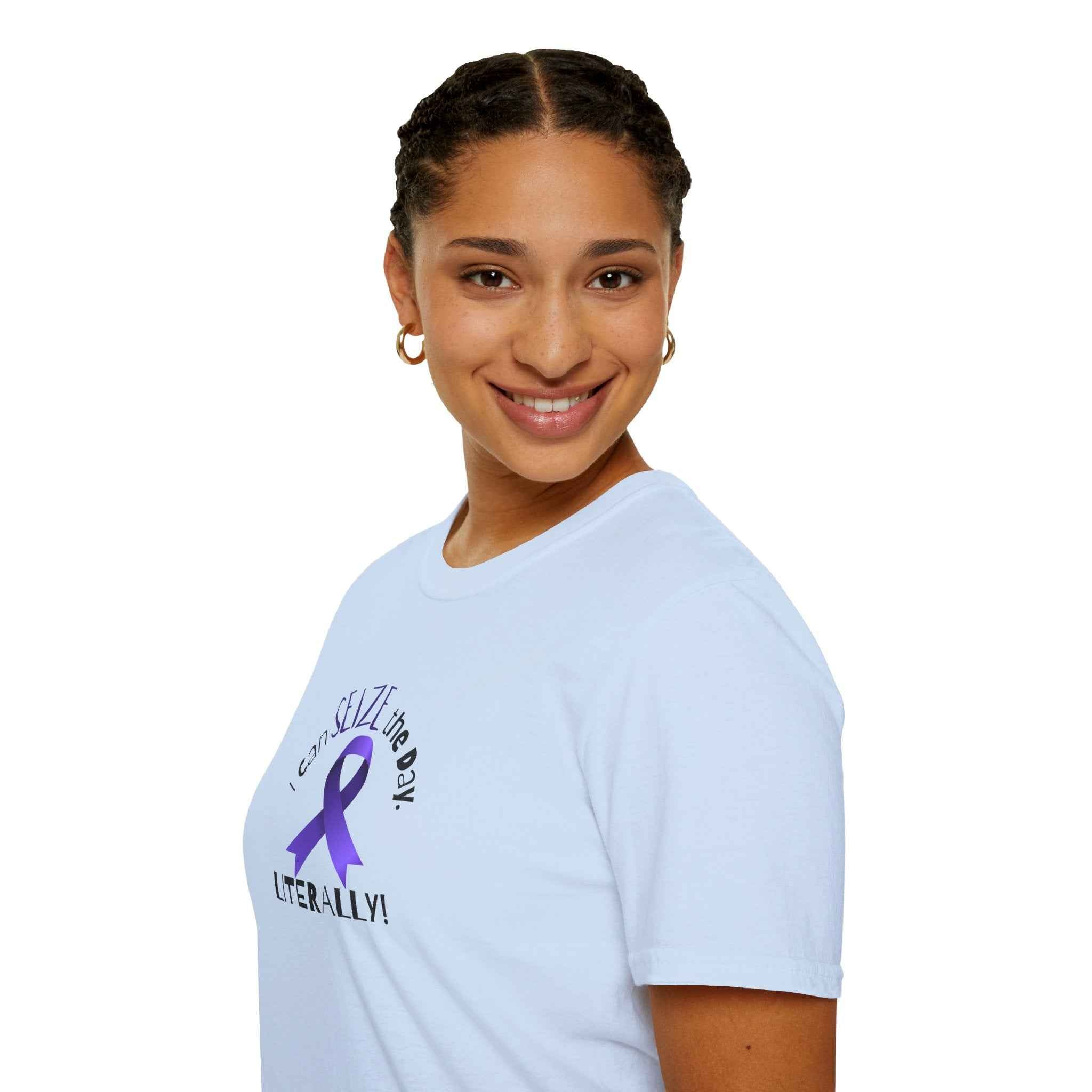 “I Can SEIZE the Day — Literally!” Epilepsy Awareness Pin Button (3