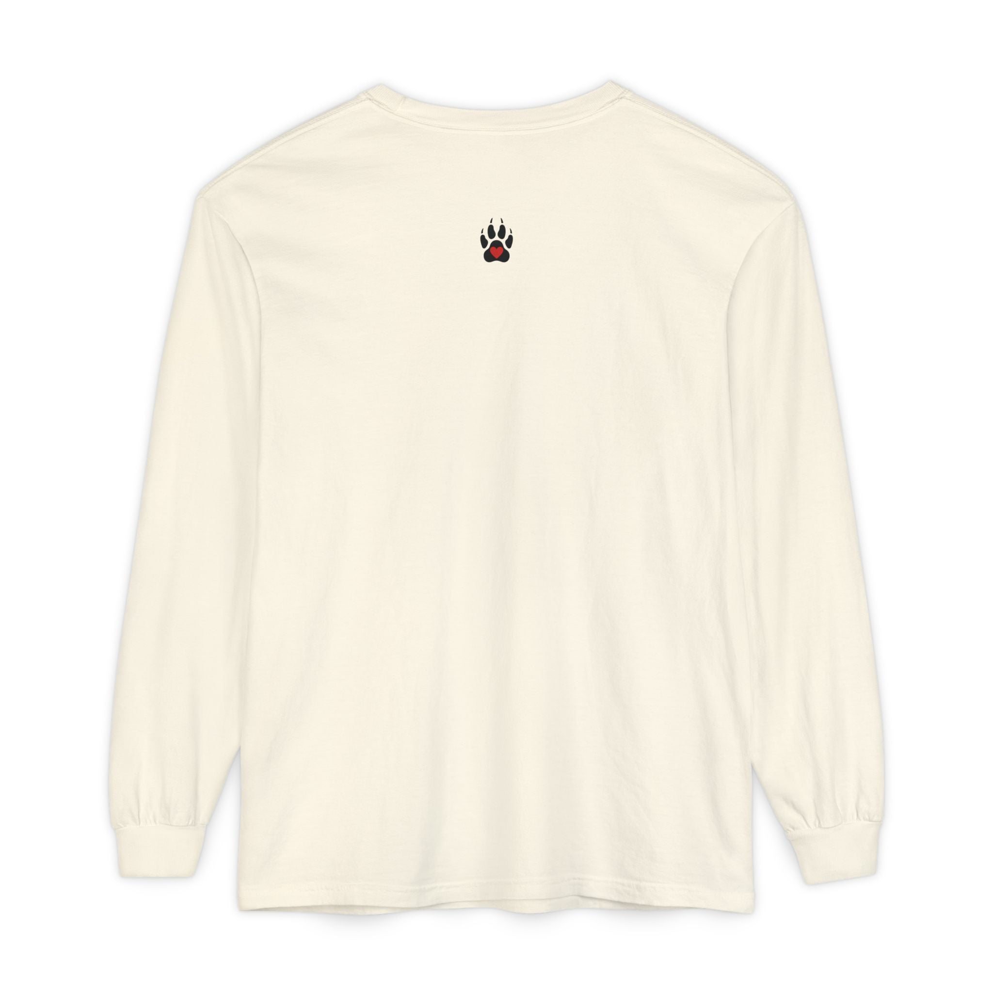 Raccoonnoisseur Garment-Dyed Long Sleeve Shirt | Funny Raccoon Graphic Tee