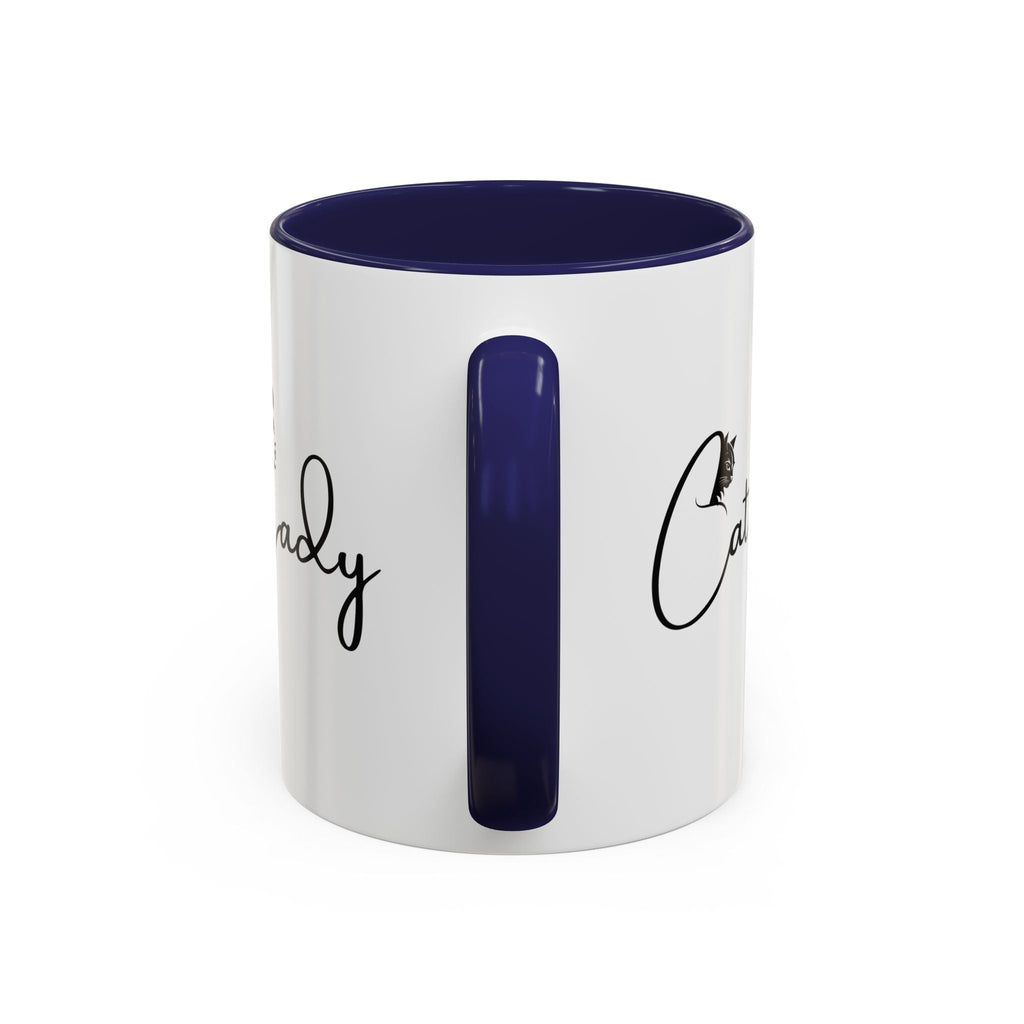 Cat Lady Accent Coffee Mug - Perfect Gift for Cat Lovers Printify