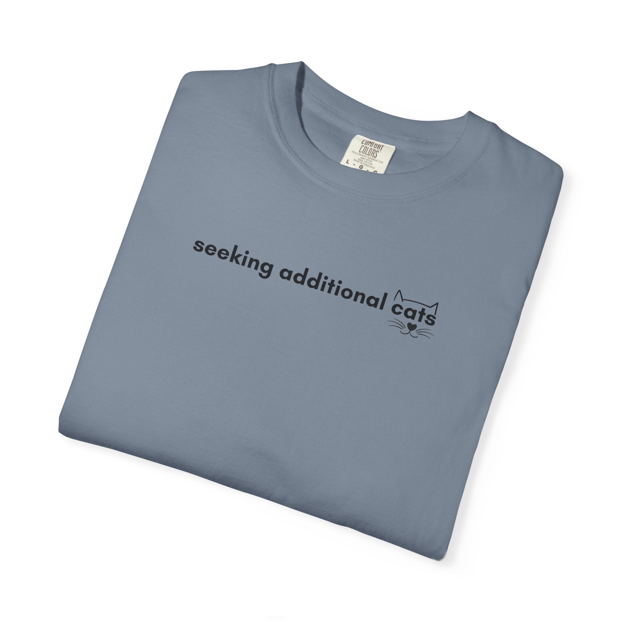 Seeking Additional Cats T-Shirt | Cat Lover Minimal Tee
