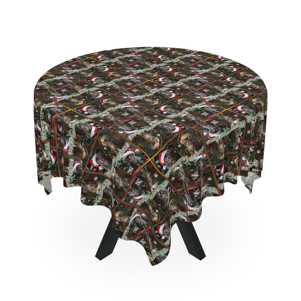 Meowy Christmas Festive Tablecloth