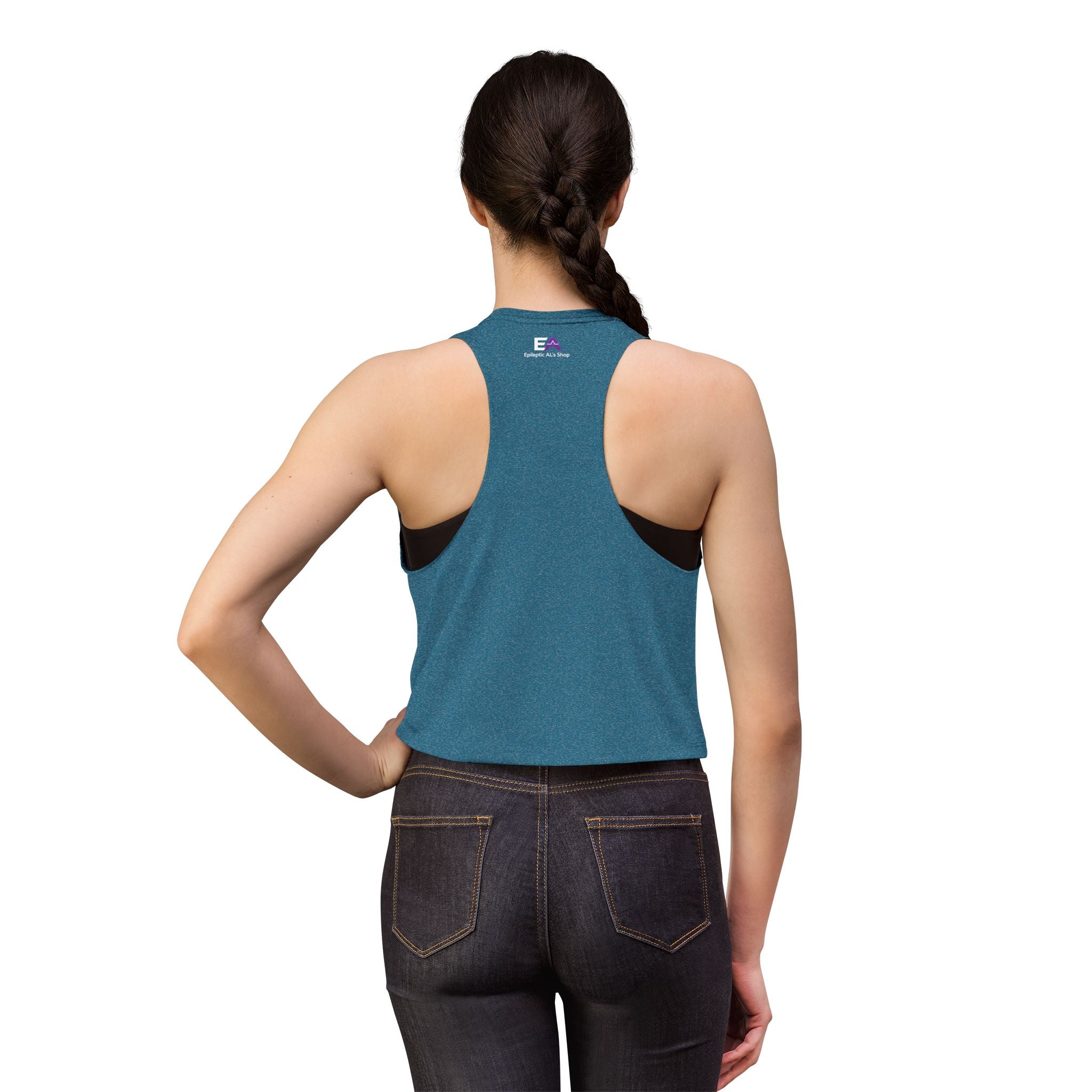 Stable Instability Epilepsy Awareness Crop Tank – Purple Ribbon Minimalist Crop Top