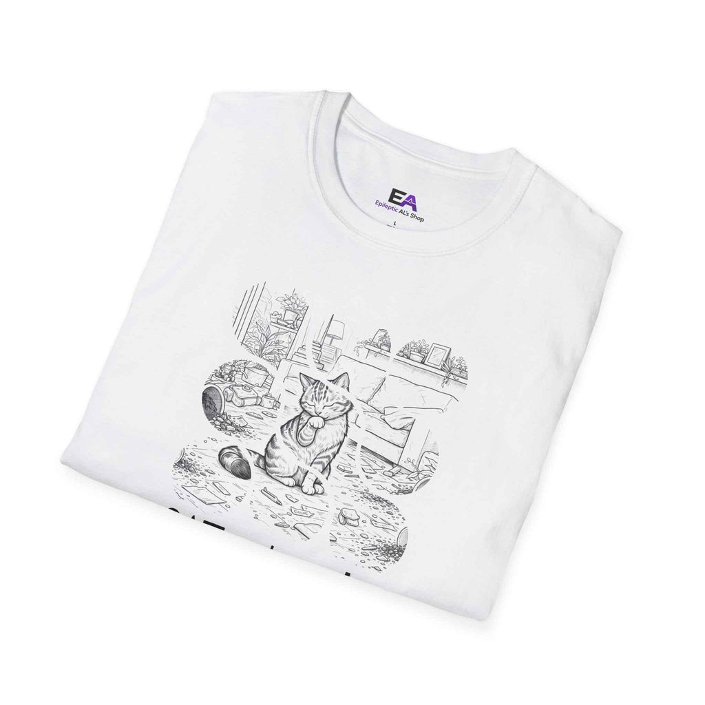CATastrophe Cat Paw Unisex T-Shirt – Funny Cat Chaos Graphic Tee