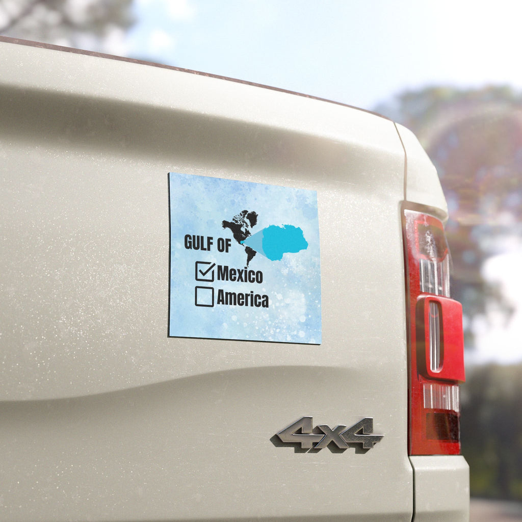 Gulf of Mexico Checkbox Car Magnet