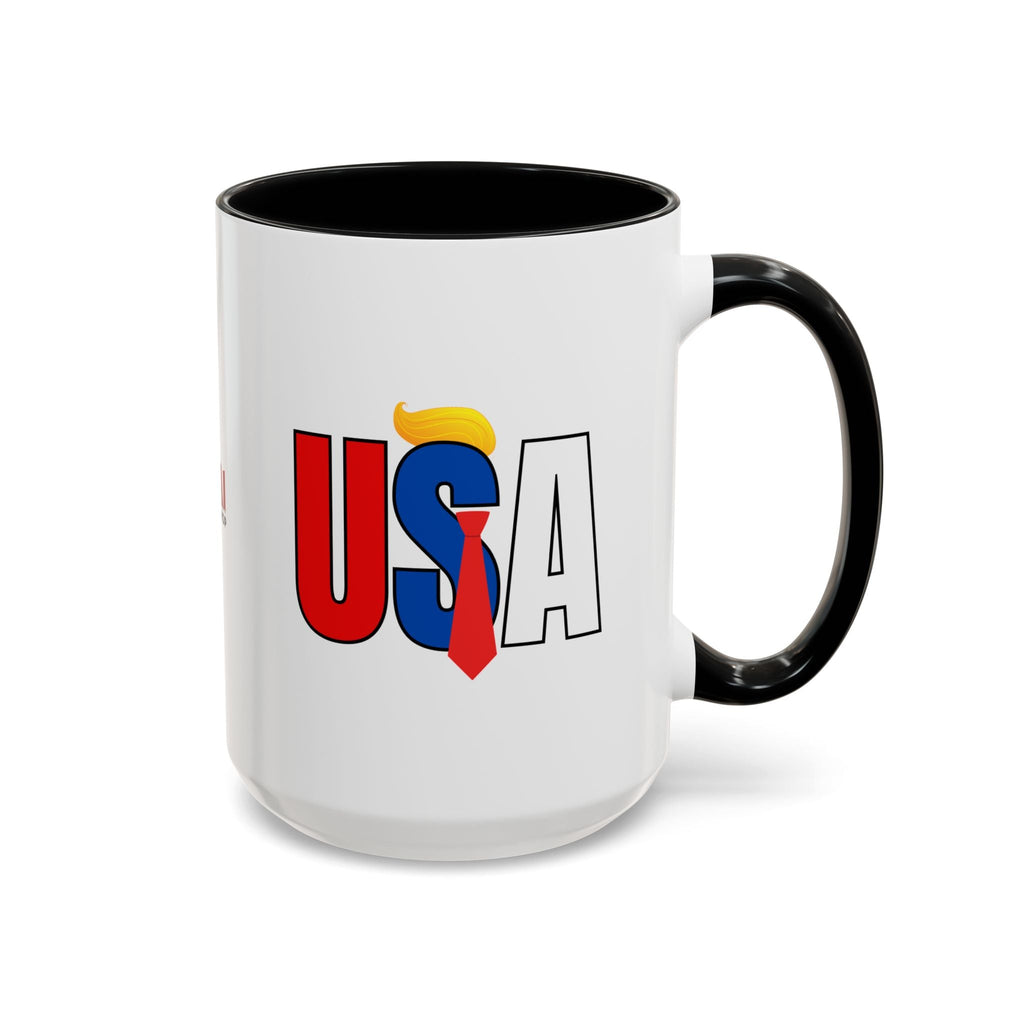 Trump USA Accent Coffee Mug Printify