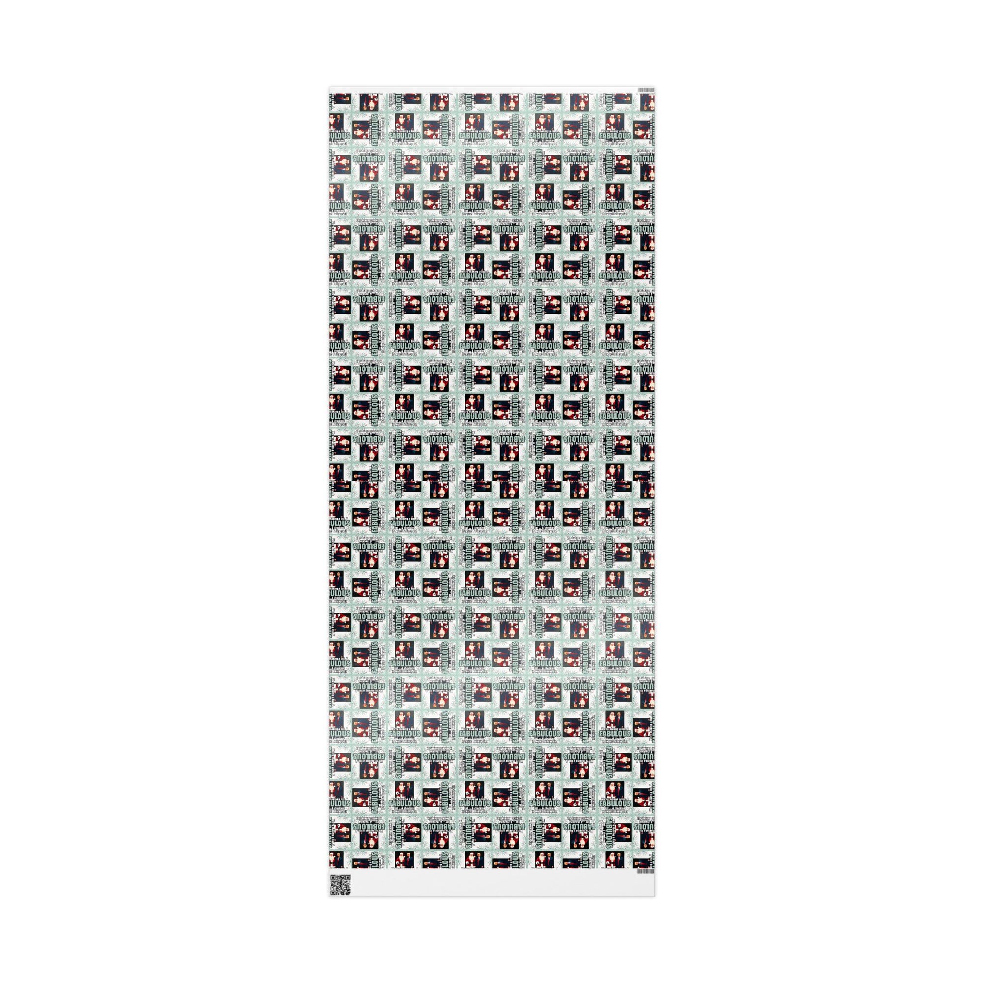 Trump Santa Fabulous List Wrapping Paper Roll