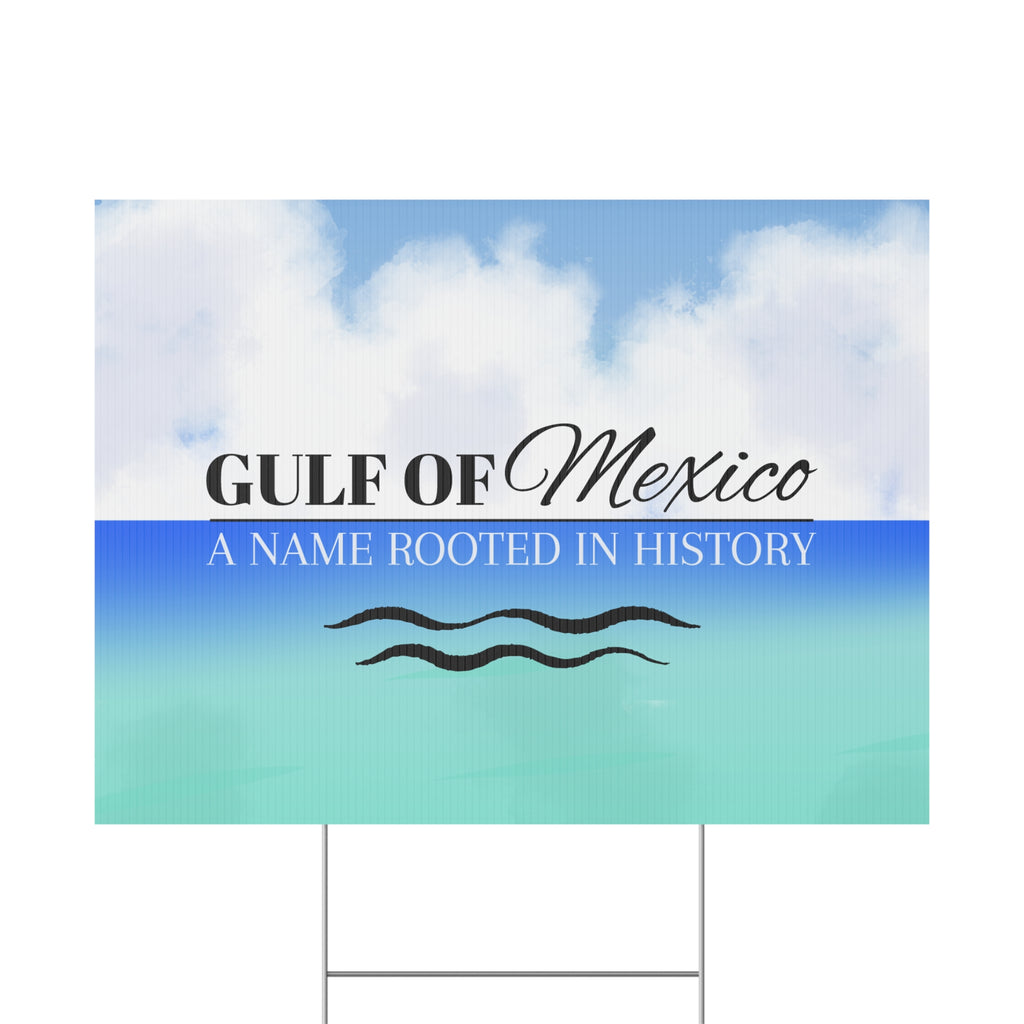 Gulf of Mexico Plastic Yard Sign