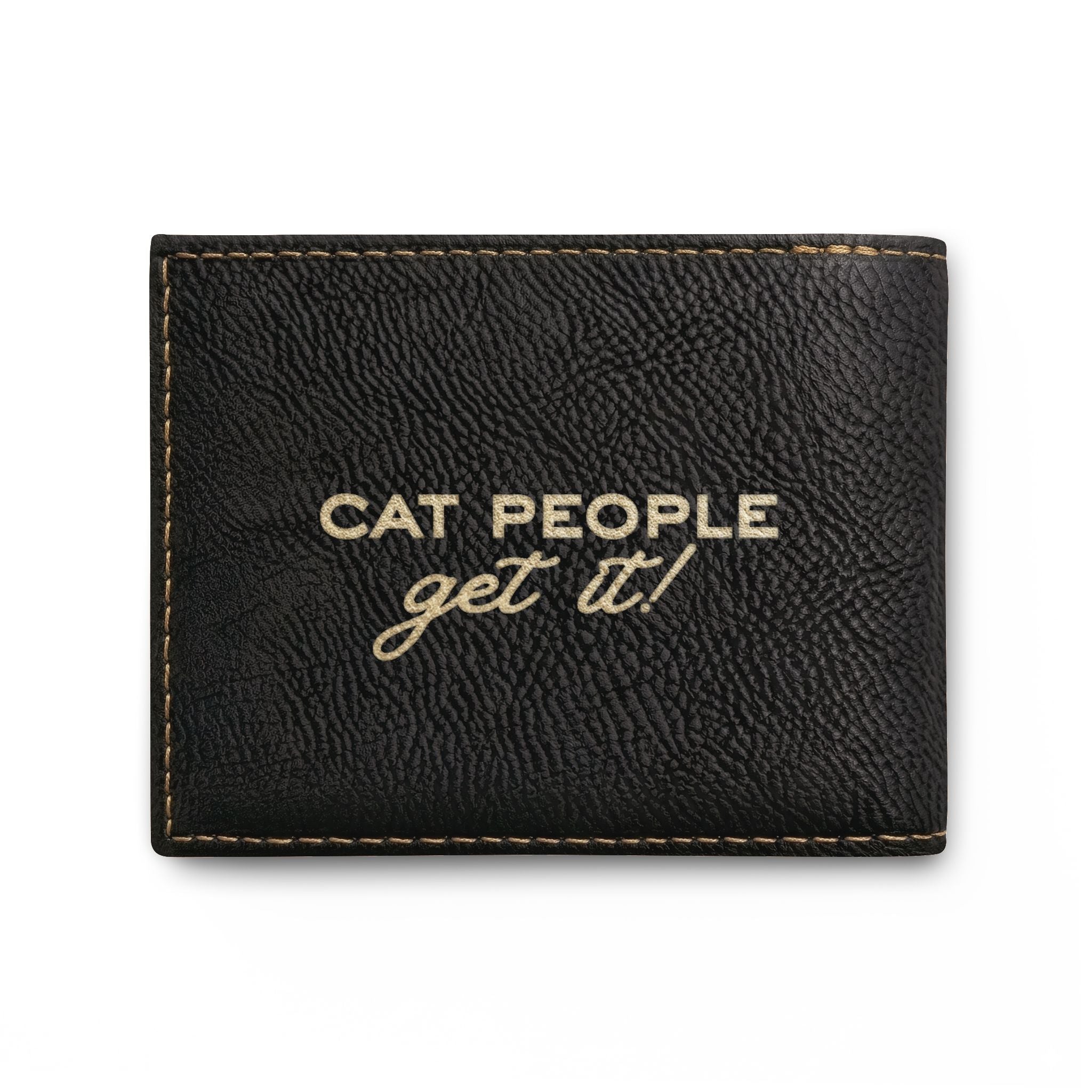 Cat People Get It RFID Slim Bifold Wallet
