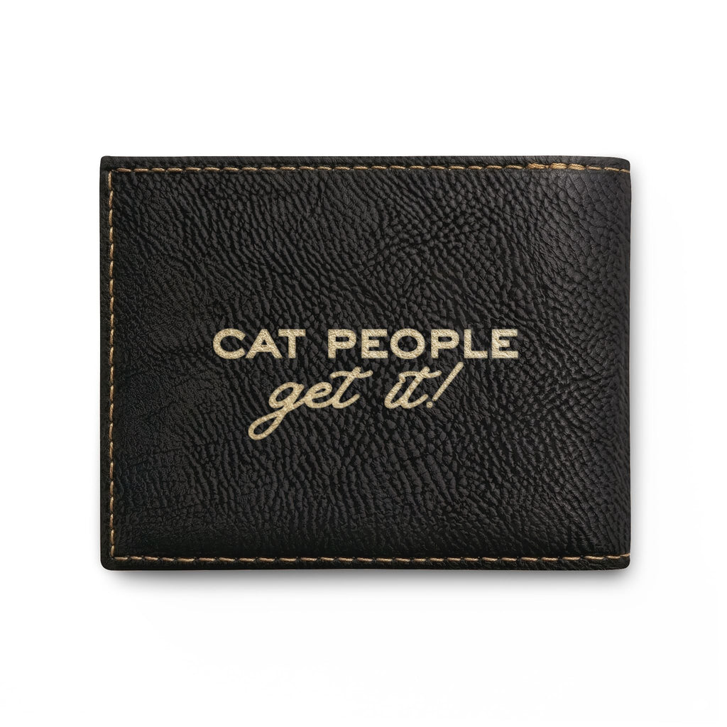 Cat People Get It RFID Slim Bifold Wallet
