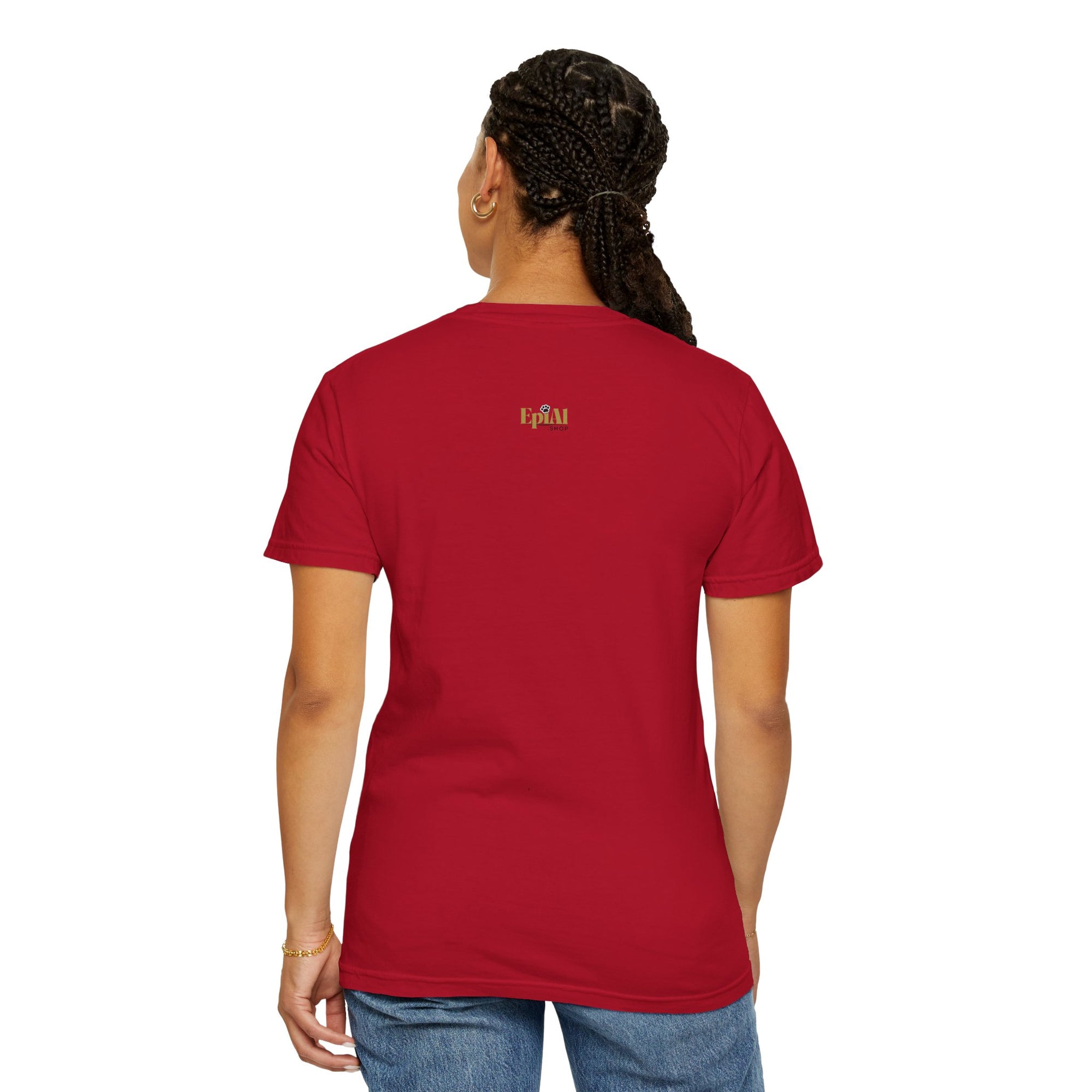 Patriotic Cartoon T-Shirt - Unisex Garment-Dyed Tee with Trump Design