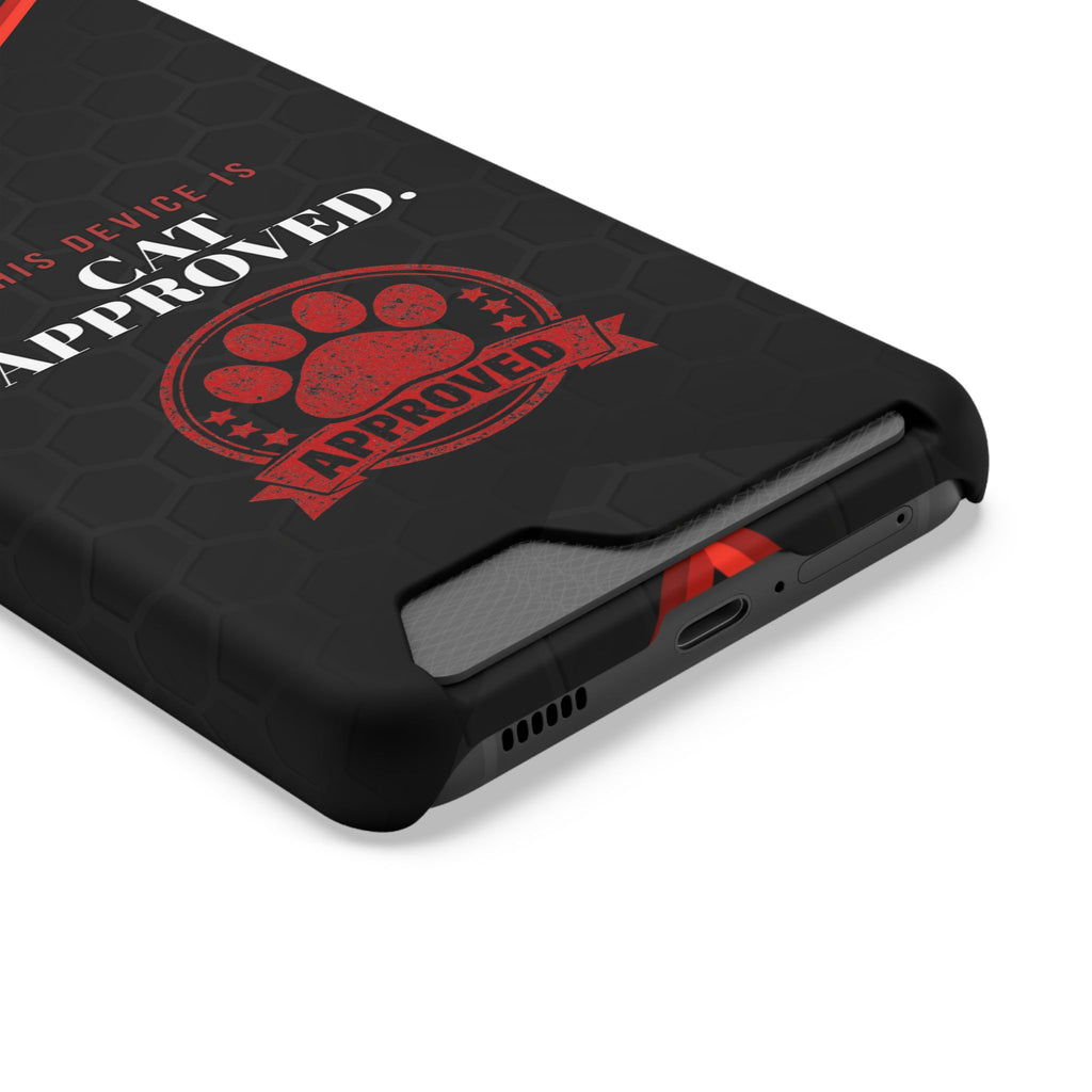 This Device Is Cat Approved iPhone Case – Paw Stamp Design