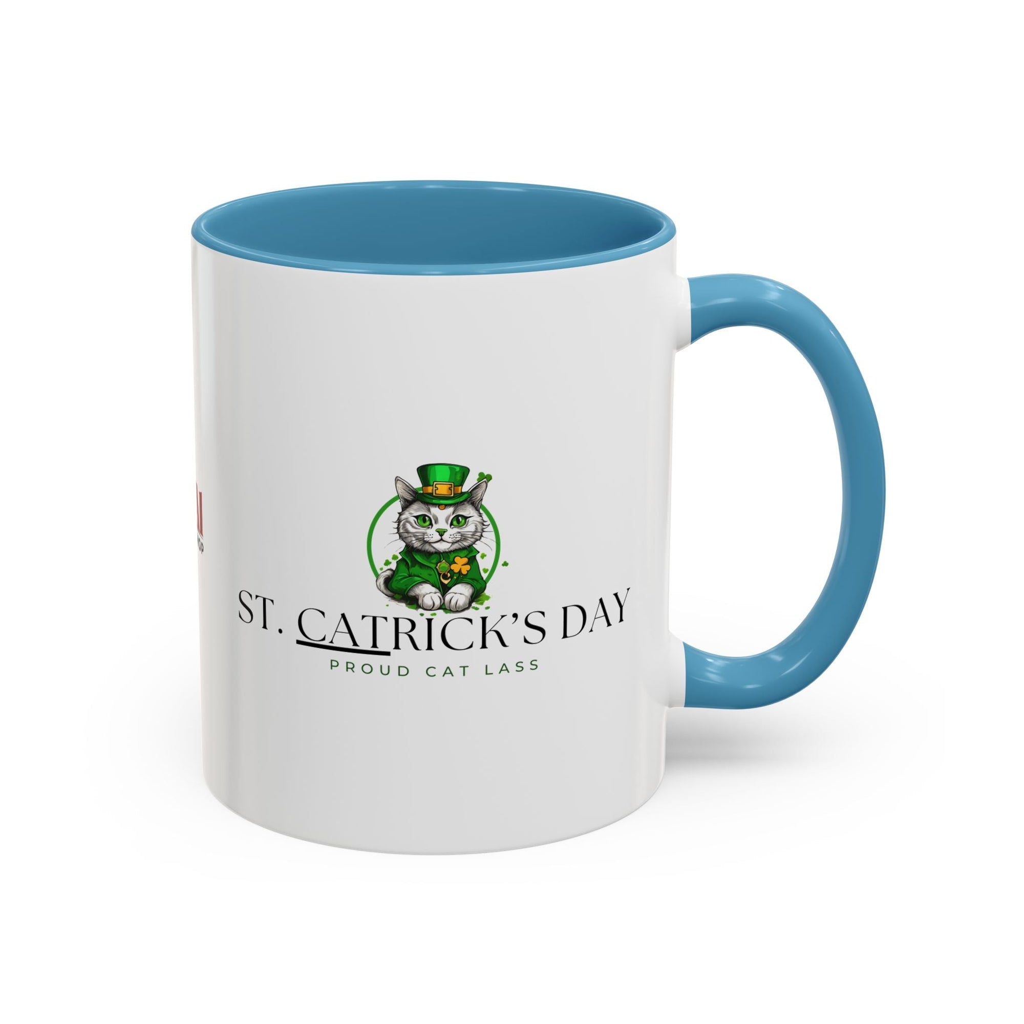 St. Patrick's Day Cat Coffee Mug - Proud Cat Lass Design Printify