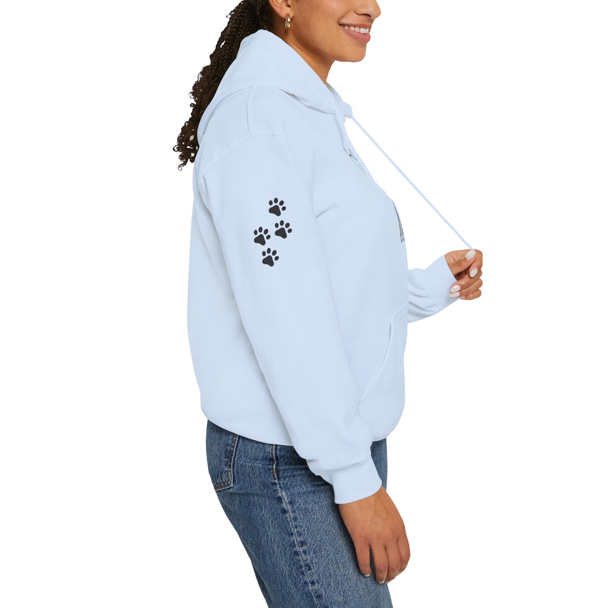 Cozy Stick Cat Lover Hoodie