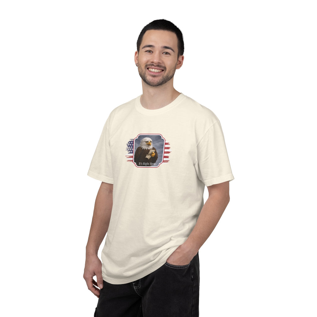 “It’s Right Here” Political Parody T-Shirt