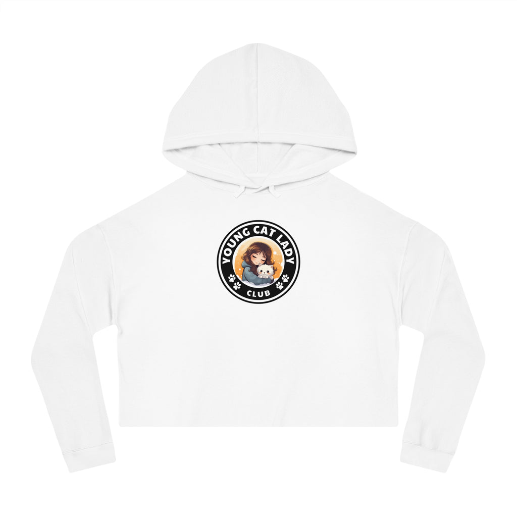 Young Cat Lady Club Women’s Cropped Hooded Sweatshirt