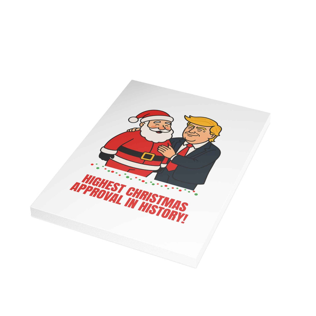 Santa’s Approval Ratings Christmas Card – 1, 10, 30, 50 pc sets