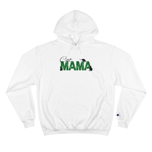 Photo depicting the ​Christmas Cat Mama Champion Hoodie from EpiAl's Shop.