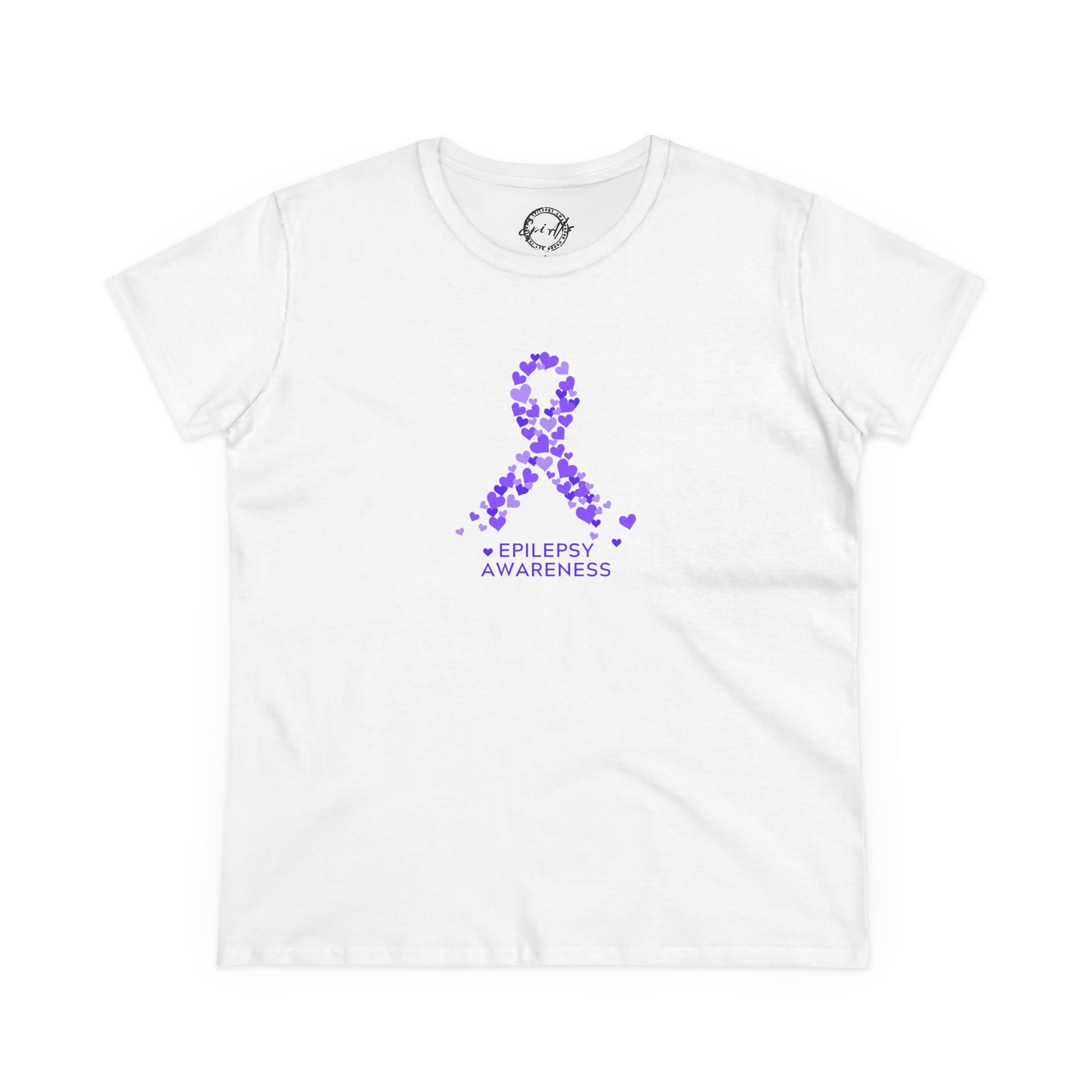 Women's Epilepsy Awareness Tee, Purple Ribbon Shirt