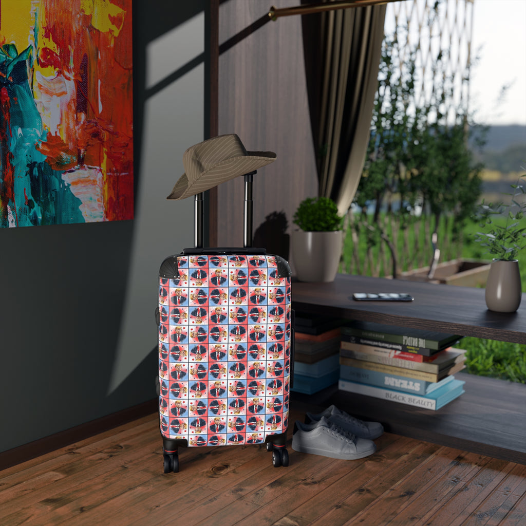 Colorful Trump Travel Suitcase