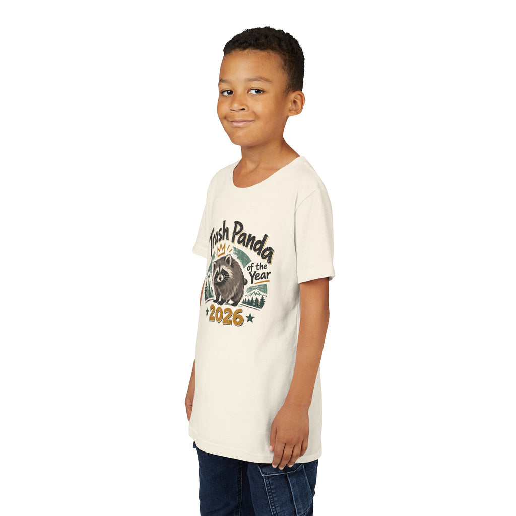 Trash Panda of the Year 2026 Youth T-Shirt | Jimothy-Inspired Raccoon Tee